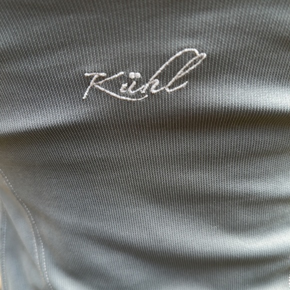 Kuhl midi skater dress open back w broad cross strap sleeveless v neck grey XS - Picture 3 of 3